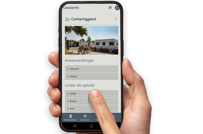 Gaeste App Camping Muligheder